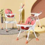 TONY STARK Reclining Baby High Chair foldable, Dual Dining Detachable Food Tray for Baby, Kids, Toddler