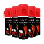 Healthgenie Self Defense Safety Pepper Spray Pack of 5 Upto 12 Feet Range 55ml or 35gms each