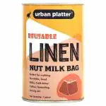 Urban Platter Fine Mesh Linen Nut Milk Bag, 12 X11 inch