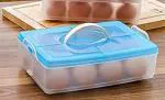 Y Mox Multicolor Plastic Storage Box Egg Tray