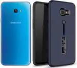 CarryWrap Back Cover for Samsung Galaxy J4 Plus (Blue, Cases with Holder, Pack of: 1)