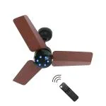 Atomberg Renesa 600 MM 3 Blade Bldc Motor Energy Saving Ceiling Fan With Remote Control, Brown Black