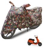 Auto Hub Waterproof Bike Cover Compatible with Ola S1 pro -(Fabric:-Polyester, Color:-4x4 Jungle )