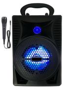 MUSIFY NEW BRAND WS-403 Wireless Speaker Led Disco Light subwoofer Sound System with DJ Light Carry Handle-Travel Speaker Support Bluetooth, FM Radio, USB, Micro SD Card Reader, AUX with [Free Mic] 15 W, 4