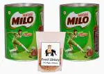 Nestle Milo Active Go Tin, 400g (Imported) - Pack of 2 + Food Library Golden Raisins, 100g
