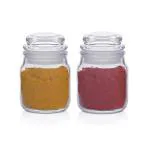 Home Stuffs 145 ml Pop Jar with Glass Air Tight Lid Pickle Spice Food Storage Container Transparent Kitchen Glass Jar (3)