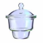 ABGIL Glass Desiccator, 10 cm Pyrex Type with Porcelain Plate