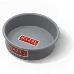 HAZEL Non Stick Cake Mould| Aluminium Cake Moulds for Baking| Round Shape Cake Tin| Diameter Size - 6 Inches, Depth - 2.5 Inch, 1000 ML, Grey