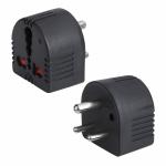 MX 3 Pin Universal Conversion Plug , With Child Safety Shutter, With Indicator - Converts 5 Amps To 15 Amps (MX-1359) Pack of 2