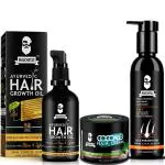 Muuchstac Herbal Hair Care Kit - Hair Growth Oil, Herbal Shampoo, Cocoalo Hair Cream