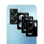 Kite Digital [Pack of 3] Oppo K10 5G [Black] Back Camera Lens Protector Tempered Glass - Full Camera Coverage with Easy Installation Kit