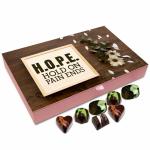 Chocholik Gift Box - Hope Means Hold On Pain Ends Chocolate Box - 12pc