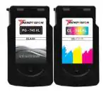 TRENDVISION PG-745XL & CL-746XL Black & Tricolor Combo Ink Cartridge for Printers PIXMA iP2870s, MG2570s, MG2577s, MG3070s, TS207, TS307, Pixma MG2470, 2570.2570S TS 207 307 3170 3170S 3177S