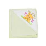 TRENDY LOOKS TRENDY LOOKS Baby's Premium Ultra Soft Organic Hooded Bath Towel (KITTY_TOWEL_GREEN01)