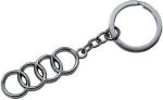 Blue Aura Parrk Silver Metal Audi Ring Car Key Chain