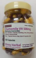 Chamomile DH Herbal Supplement Capsules 120 Caps Jar - DoctorKC Herbal