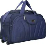FEDRA Blue Polyester Strolley Duffle Bag with Wheels - 60 L