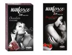 MANFORCE Chocolate Strawberry Condoms Combo ,10 Pcs x Pack of 2