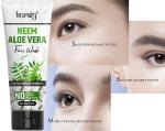 KURAIY Natural NEEM ALOE VERA Face Wash Soothing Clear Calming Facial Cleanser Natural Beauty