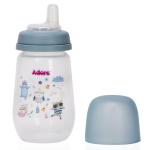 Adore Meta Wideneck Spout Sipper |Soft Trainer with Bite-Resistant Spout_ 250ml (Blue)