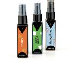 Geelee Mitti- Niyor Strawberry, Citrus & Green Apple Pocket Perfume Alcohol Free Fragrance Combo Gift Pack of 3 Perfume - 24 ml (For Men & Women)