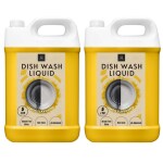 BLISS & BLUSH Dish wash Liquid yellow 10Liter With Lime And Basil Fragrance, Leaves No Residue, Dishwashing Liquid