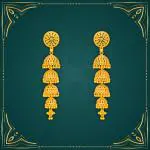Traditional Gold Platted Wedding Jumkhi Earrings Collection ERG2072