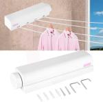 GELAI ENTERPRISE Flexible Cloth Drying Rope l Automatic Retractable Clothesline l Foldable Wall Mount Cloth Drying Hanger Telescopic Clothes Drying Rope l Indoor/Outdoor Retractable Clothesline (Pack of 1)