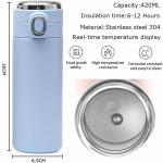 Tanmay Premium Quality Stainless Steel Hot & Cold Duel Temperature Touch Display Water Bottle(pack of 1)