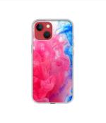 Casotec Fractal Paint Design Printed Silicon Soft TPU Back Case Cover for Apple iPhone 13