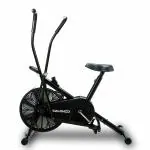 Sparnod Fitness SAB-06 Air Bike Exercise Cycle for Home Gym - Dual Action for Full Body Workout - Adjustable Resistance, Height Adjustable seat, without back rest (Do It Yourself Installation) Black