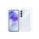 ISAAK Unbreakable Front and Back Screen Guard compatible with Samsung Galaxy A35 5G (COMBO PACK)