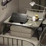 StarAndDaisy 'Bed Buddy' Latop Desk,Portable Foldable Laptop Bed Tray Table with Drawer (Black)