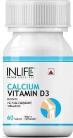 Inlife Calcium Vitamin D3 for Healthy Bone & Joint Health (60 Tablets)