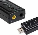 Red Champion 7.1 Channel Usb External Sound Card for Laptop and Pc