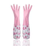 KitchenFest Reusable Winter Double Layer Thickening Cotton Lining, Elbow Length, 1-Pair, Multicolor