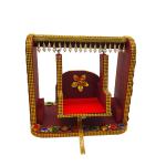 Ecommall Laddu Gopal Jhula Size 0 ,1 ,2 No Wooden Swing Palna Thakur ji Krishna Khana ji Jhula for Janmashtami Decorative Showpiece