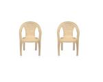 Nilkamal 2060 Plastic Outdoor Chair  (Gloss, Set of 2, Pre-assembled)