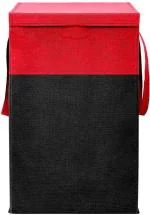 SH NASIMA Red Non Woven Laundry Basket 75 L