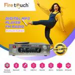 Firetouch FM Radio Speaker with USB 2.0 (Deluxe)- Remote Control Bluetooth, USB, SD Card, Aux for Home and Kitchen(silver)