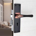 MILTON Heavy Duty Safe and Secure Mortise Main Door Lock Set with Door Handle and 3 Keys