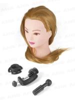 AHS Hair Extensions And Wigs Hair Dummy For Hair Styling Practice/Cutting Hair Dummy With Free Clamp Stand (Length 26 Inch) (Golden)