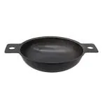 Subaa Pure Iron Kadai/Kadhai/Fry pan (1.kg, 8.5-inch, Black)