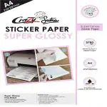 Crazy Sutra 50 Sheets A4 Self-Adhesive Sticker Paper Super Glossy for Inkjet Printer