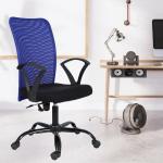 WHITE CLOUDS ENTERPRISE Sigma Mesh Med Back Office Chairs Work For Home, Ergonomic Chairs In Blue (Do-it-Your -Self)
