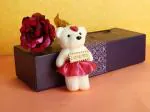 ASHIRWAD Romantic Valentine Gift for Girlfriend Mothers Day Birthday Gift for Girls with Teddy