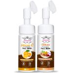 Esawood Vitamin C Foaming Face Wash & Ubtan Face Wash For Brighter and Glowing Skin Face Wash (Pack of 2 )