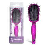 Majestique Detangler Brush Purple Series - Bio-Friendly Detangling brush Ultra-Soft Tipped Nylon