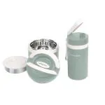 Pinnacle Green Stainless Steel, Plastic Prime Lunch Box With Pixel Thermo Bottle Combo For Men (Pack Of 2)