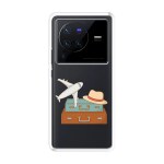 Emble Designer Clear Tranperant Silicone Case For Vivo X80 Pro -Design A30 ( TPU | Soft , Vivo X80 Pro | Multicolor )